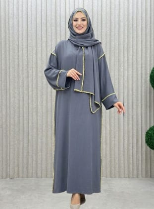 Anthracite - Unlined - Abaya - MODANURSEDA