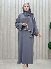 Anthracite - Unlined - Abaya