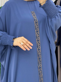 بنفسجي - نسيج غير مبطن - قبة مدورة - عباية