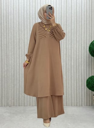 Mink - Unlined - Crew neck - Suit - MODANURSEDA