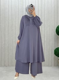 Anthracite - Unlined - Crew neck - Suit