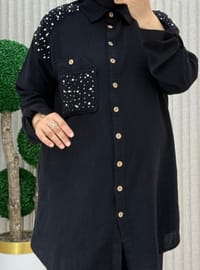 Noir - Tissu non doublé - Collier cubain - Ensemble