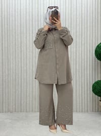 Vison - Tissu non doublé - Collier cubain - Ensemble