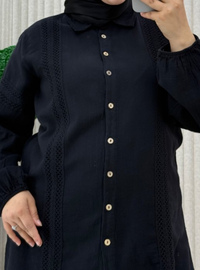 Noir - Tissu non doublé - Collier cubain - Ensemble