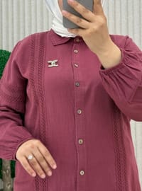 Bordeaux - Tissu non doublé - Collier cubain - Ensemble