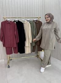 Vison - Tissu non doublé - Collier cubain - Ensemble