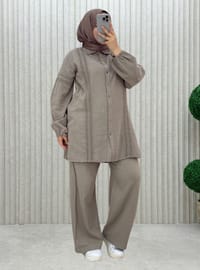Vison - Tissu non doublé - Collier cubain - Ensemble