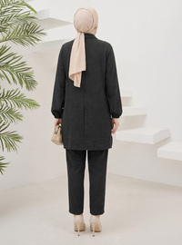 Noir - Tissu non doublé - Collier cubain - Ensemble