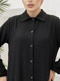 Noir - Tissu non doublé - Collier cubain - Ensemble