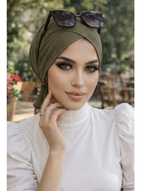 Bonnet Croisé Prêt Olive