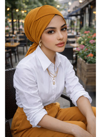 Bonnet Croisé Moutarde