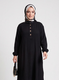 Black - Unlined - Crew neck - Suit